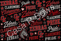 PRE ORDER Claremore Zebras 3