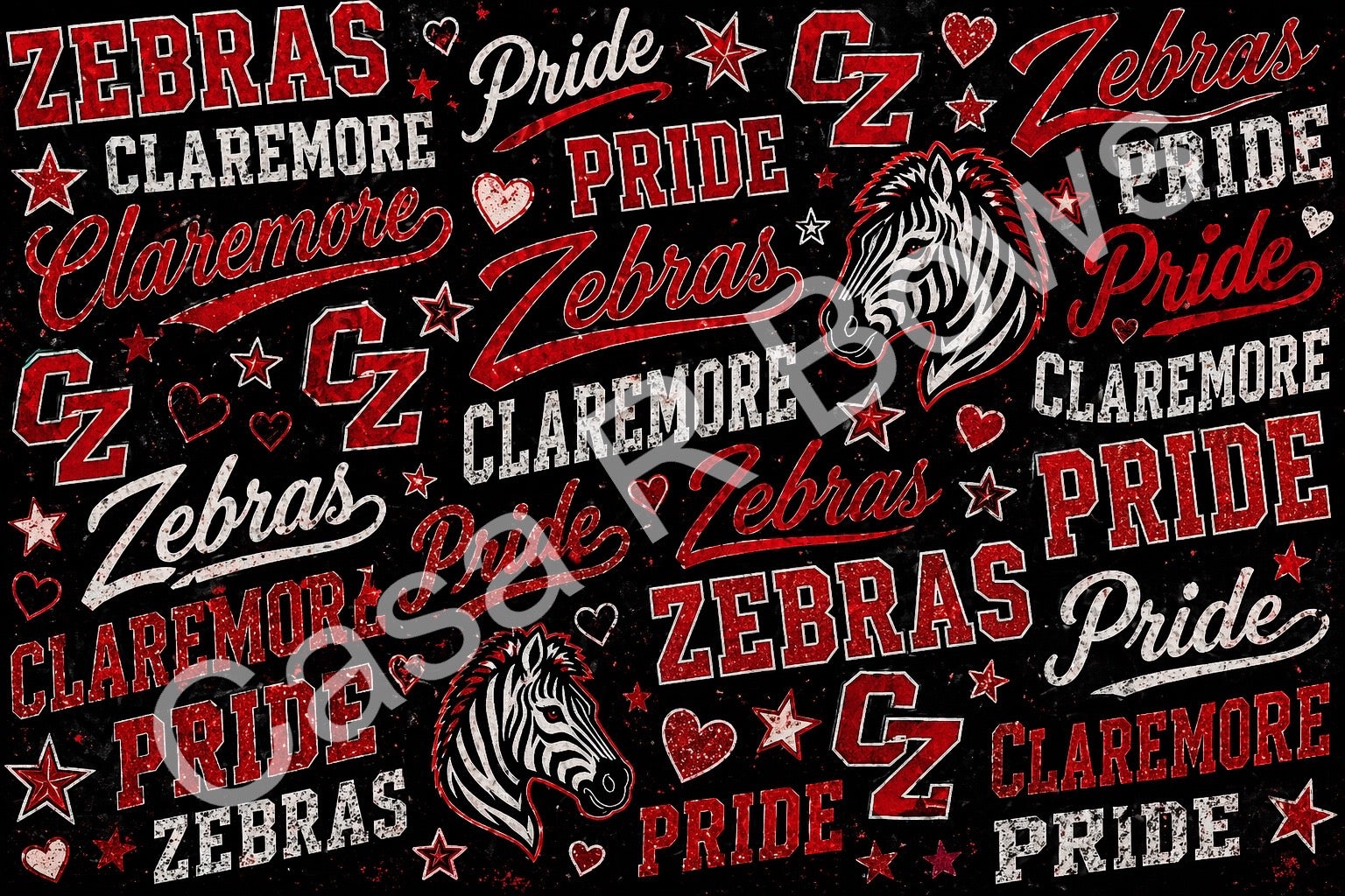 PRE ORDER Claremore Zebras 3